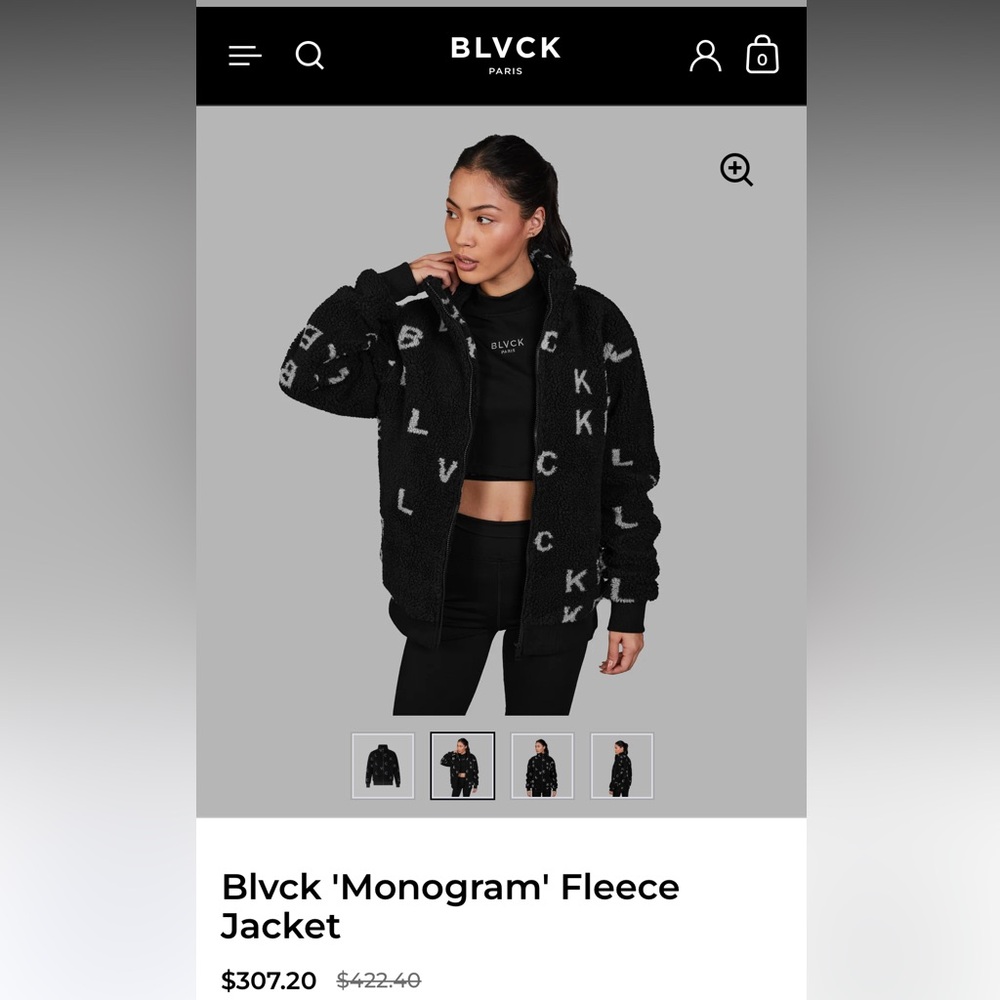 BLVCK Paris “Monogram” fleece jacket - Picture 12 of 13